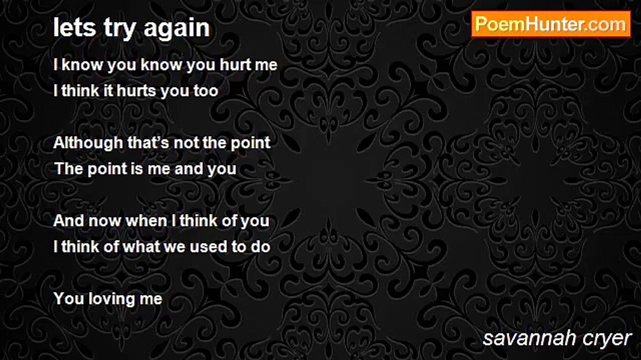 savannah cryer - lets try again