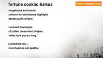 s./j. goldner - fortune cookie: haikus