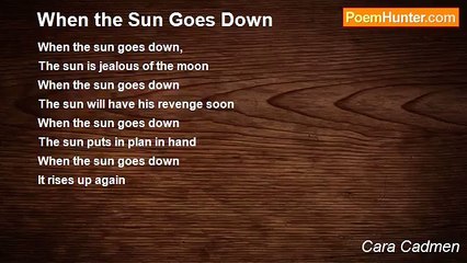 Cara Cadmen - When the Sun Goes Down