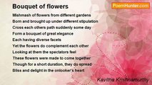 Kavitha Krishnamurthy - Bouquet of flowers
