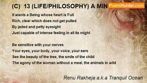 Renu Rakheja a.k.a Tranquil Ocean - (C)  13 (LIFE/PHILOSOPHY) A MIND RICH IN INNOCENCE