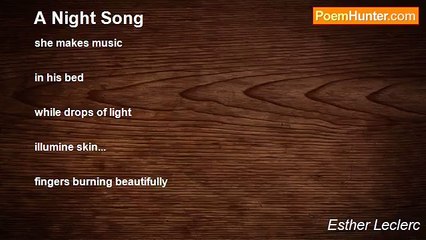 Esther Leclerc - A Night Song