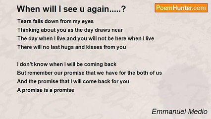 Emmanuel Medio - When will I see u again.....?