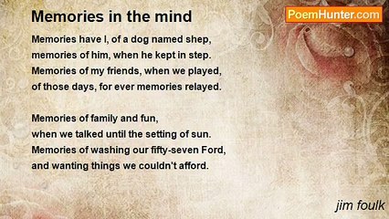 jim foulk - Memories in the mind