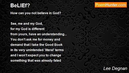 Lee Degnan - BeLIEf?