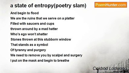 Theorem The Truth Serum - a state of entropy(poetry slam)