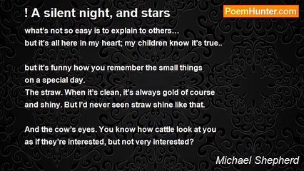 Michael Shepherd - ! A silent night, and stars