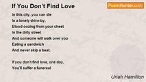 Uriah Hamilton - If You Don’t Find Love