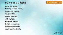 jim foulk - I Give you a Rose