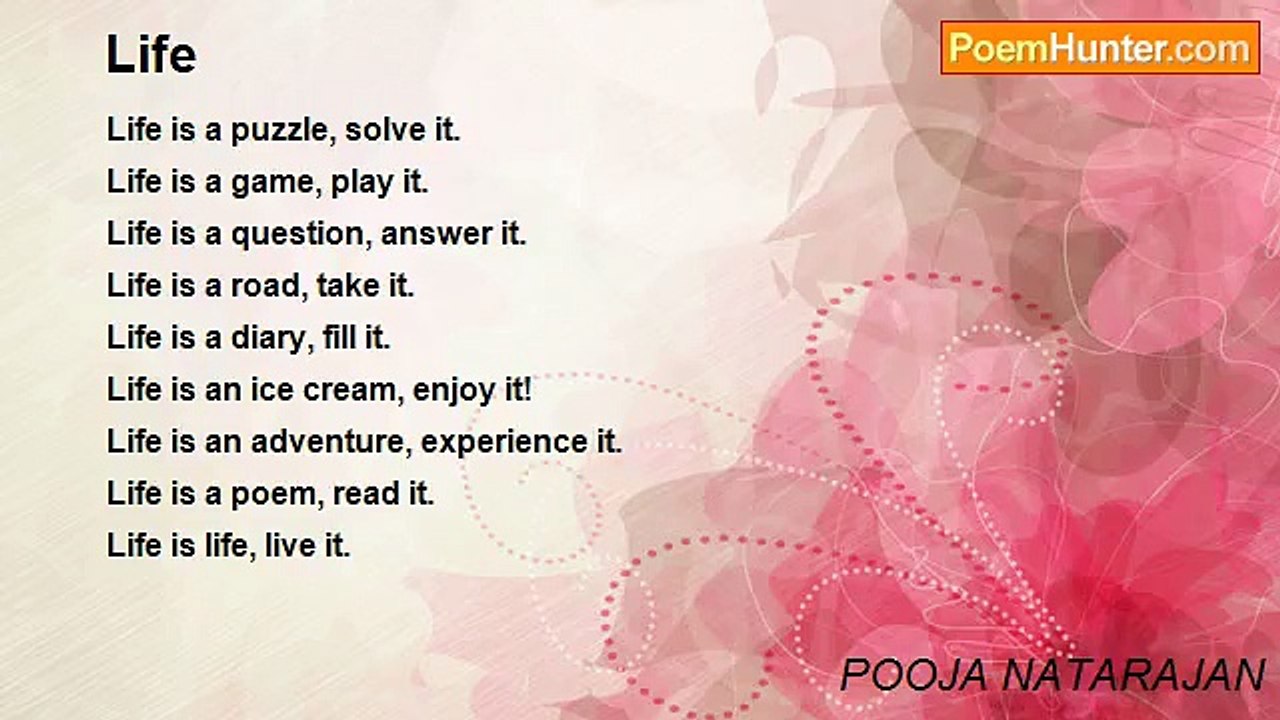 POOJA NATARAJAN - Life