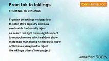 Jonathan ROBIN - From Ink to Inklings