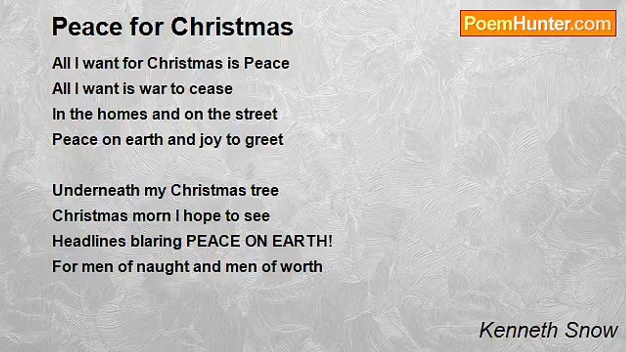 Kenneth Snow - Peace for Christmas