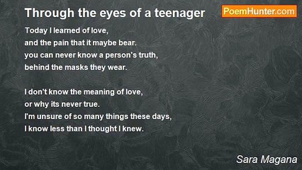 Sara Magana - Through the eyes of a teenager