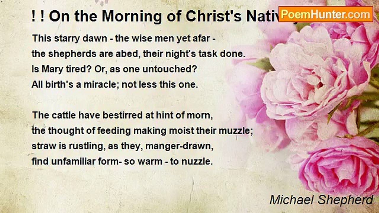 Michael Shepherd - ! ! On the Morning of Christ's Nativity