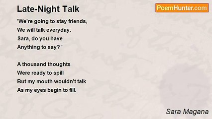 Sara Magana - Late-Night Talk