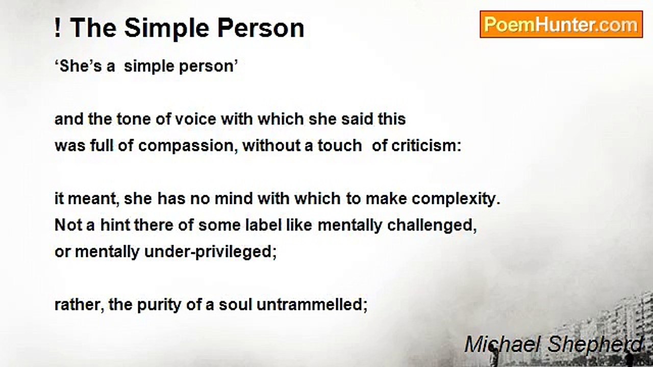 Michael Shepherd - ! The Simple Person