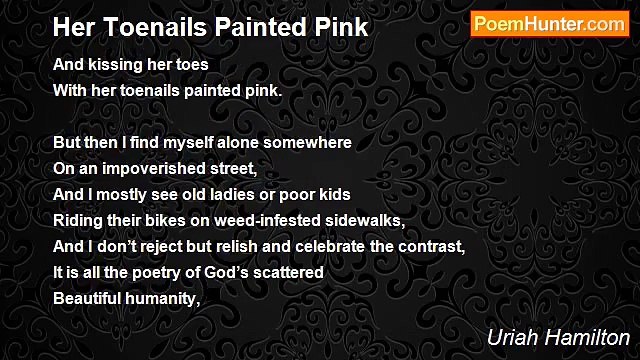 Uriah Hamilton - Her Toenails Painted Pink