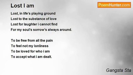 Gangsta Sta - Lost I am