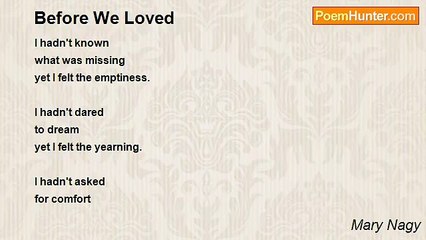 Mary Nagy - Before We Loved