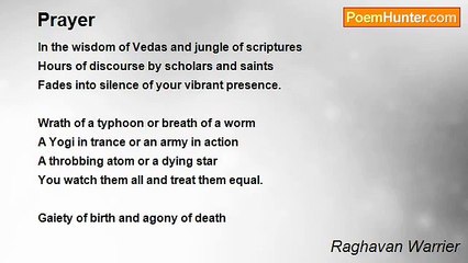 Raghavan Warrier - Prayer