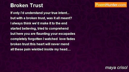 maya crisol - Broken Trust
