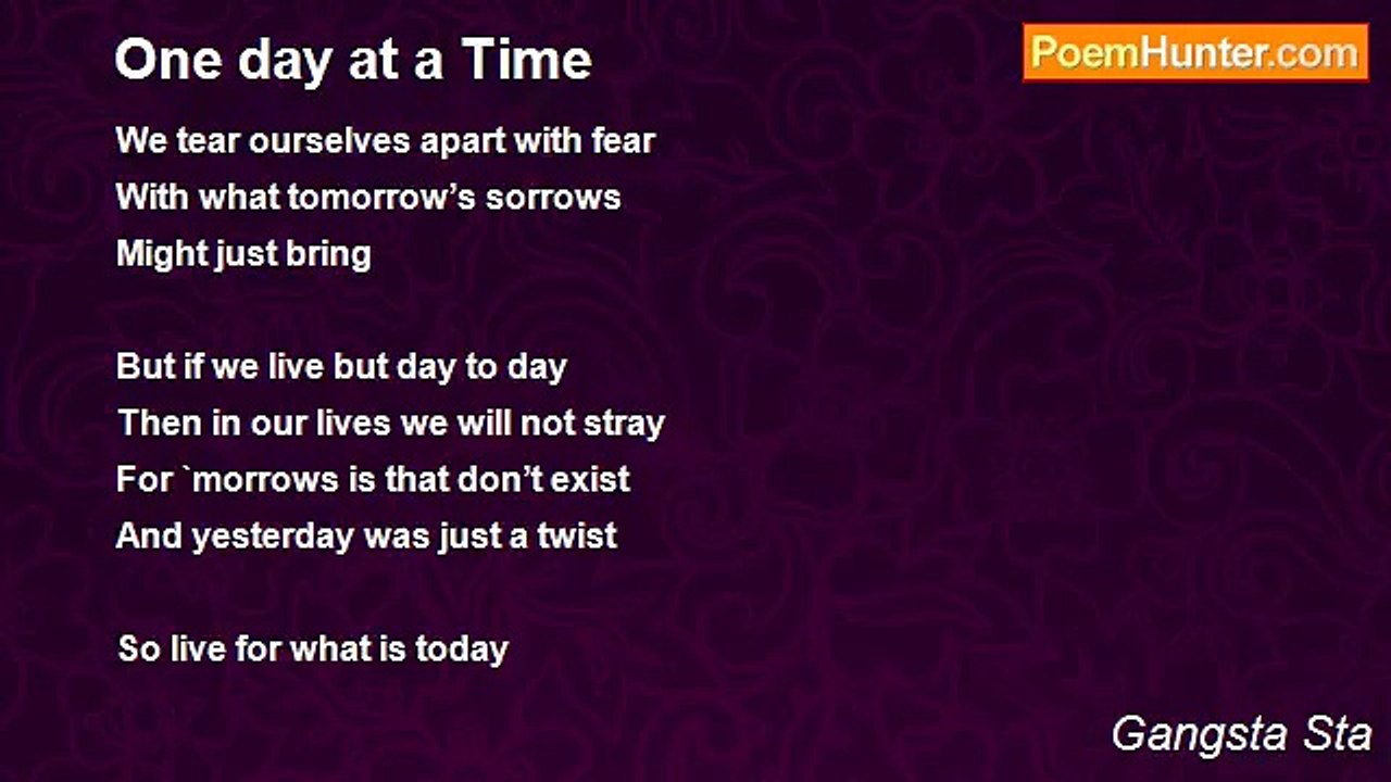 Gangsta Sta - One day at a Time