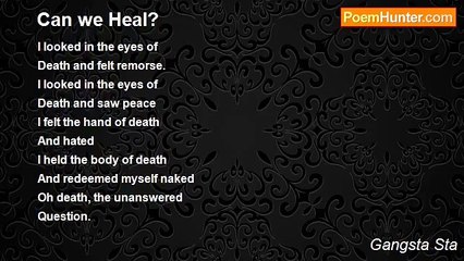 Gangsta Sta - Can we Heal?