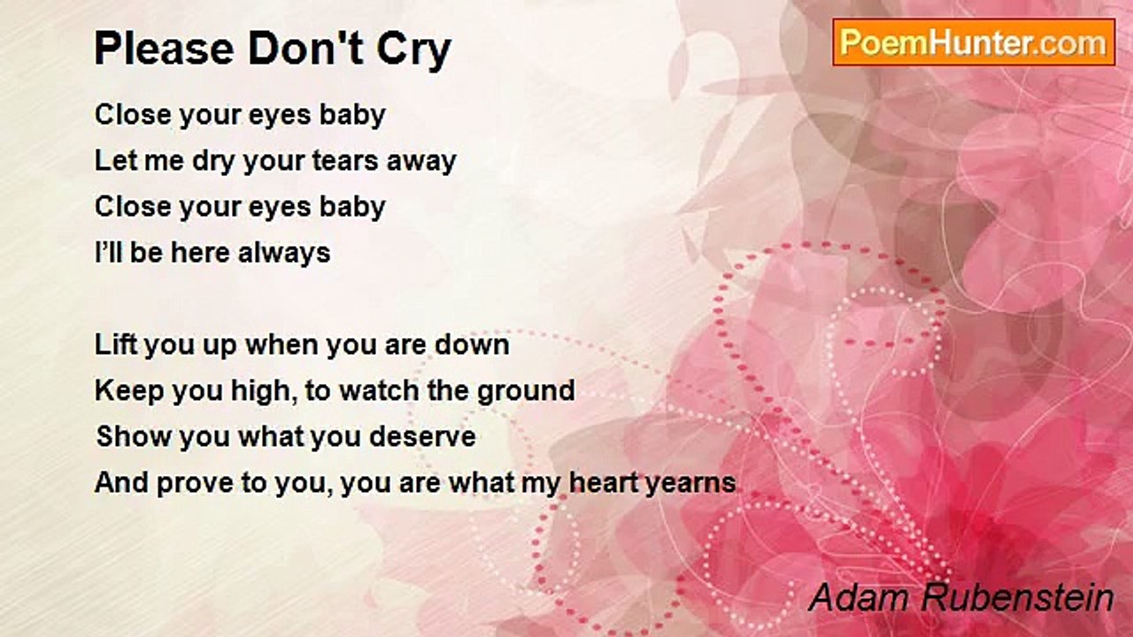 Adam Rubenstein - Please Don't Cry