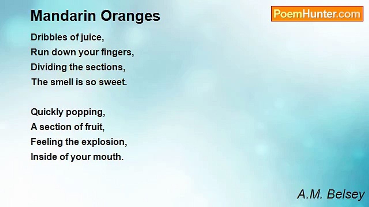 A.M. Belsey - Mandarin Oranges