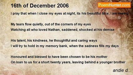 andie d... - 16th of December 2006
