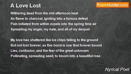 Nyrical Poet - A Love Lost