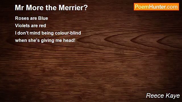 Reece Kaye - Mr More the Merrier?