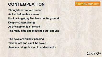 Linda Ori - CONTEMPLATION