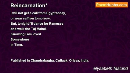 elysabeth faslund - Reincarnation*