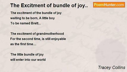 Tracey Collins - The Excitment of bundle of joy..