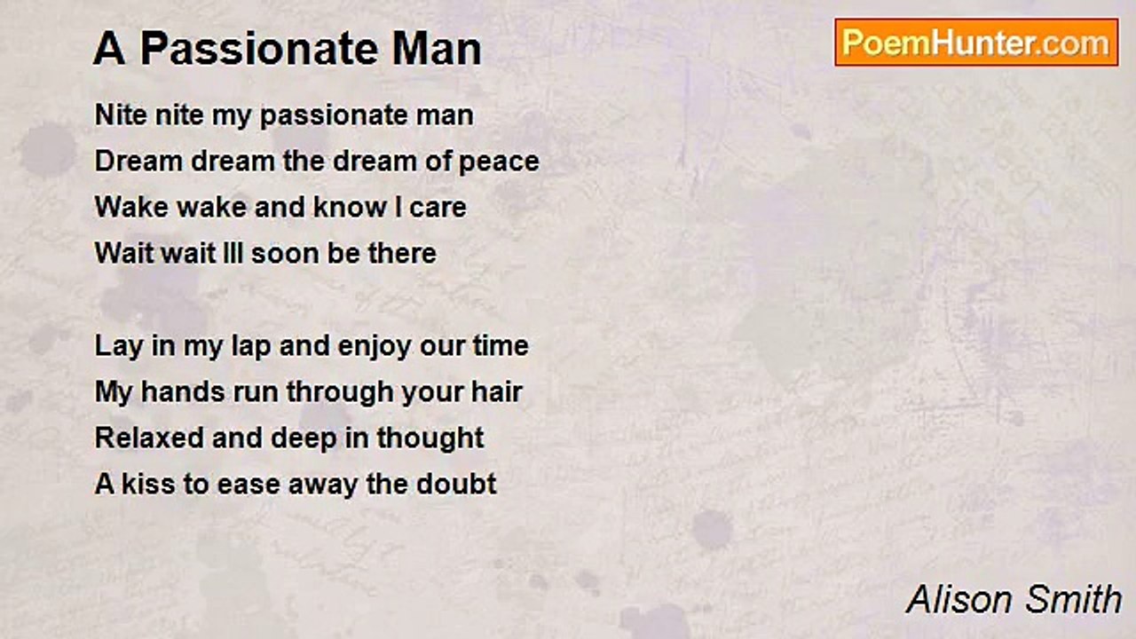 Alison Smith - A Passionate Man