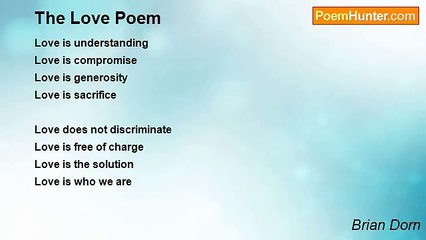 Brian Dorn - The Love Poem