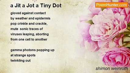shimon weinroth - a Jit a Jot a Tiny Dot
