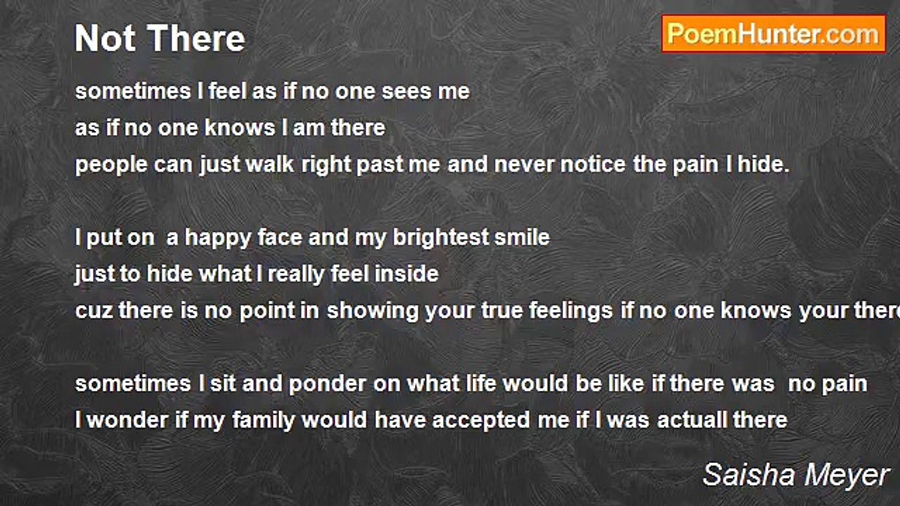 Saisha Meyer - Not There