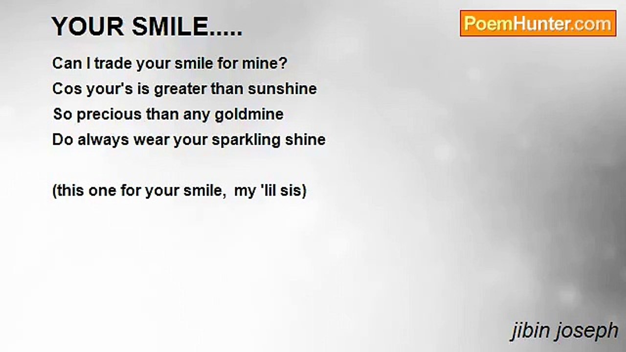 jibin joseph - YOUR SMILE.....