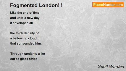 Geoff Warden - Fogmented London! !