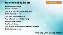 Kille and Brim (young poets) - Behind closed Doors