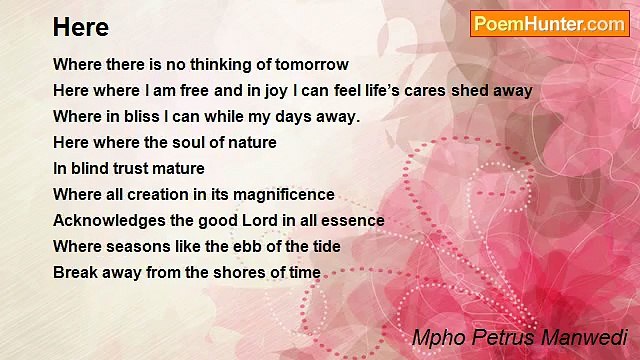 Mpho Petrus Manwedi - Here