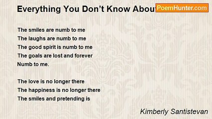 Kimberly Santistevan - Everything You Don’t Know About Me