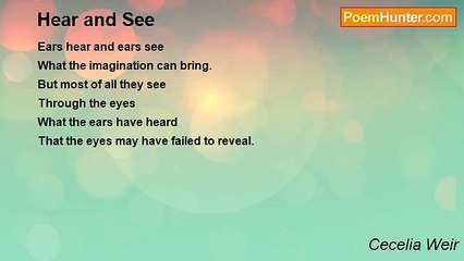 Cecelia Weir - Hear and See