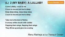 Renu Rakheja a.k.a Tranquil Ocean - (L)  2 (MY BABY)  A LULLABY