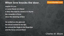 Charles M. Moore - When love knocks the door.