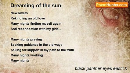 black panther eyes eastick - Dreaming of the sun