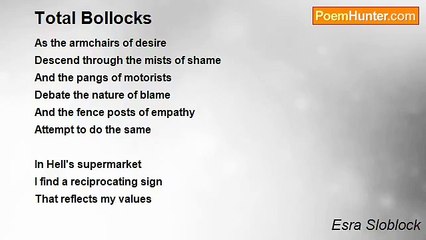 Esra Sloblock - Total Bollocks