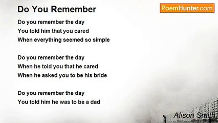 Alison Smith - Do You Remember